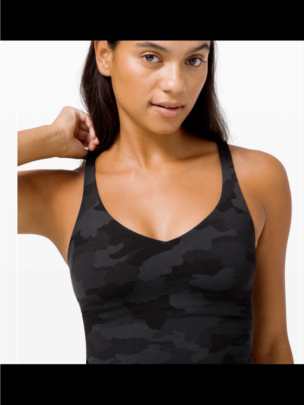 lululemon align tank black camo yoga